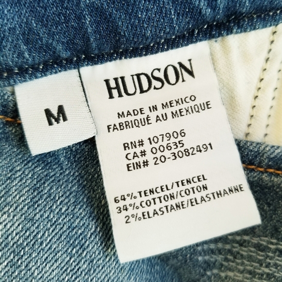 Hudson Jeans Florence Shortall Overalls Shorts Southpaw Boho Casual Distressed - Picture 3 of 13